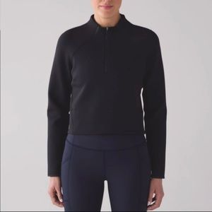 Lululemon Kicking Asphalt 1/2 Zip Hoodie Black